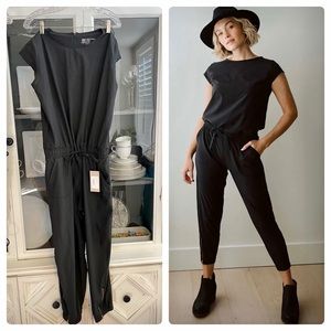 NWT Albion Fit black jump suit. Size Large Petite